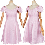 Wicked 2024 Glinda Cosplay Costume Adult Female Pink Short Dress Halloween Carnival Costume