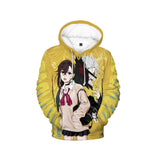 DANDADAN Momo Ayase Cosplay Hoodie Adult Unisex Yellow 3D Printed Hooded Casual  Sweatshirt Men Women Casual Streetwear Pullover
