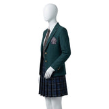 Coven Academy Cosplay Costume Green School Uniform Adult Female Halloween Carnival Costume