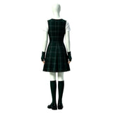 Coven Academy Cosplay Costume Sasha Green Dress Adult Female Halloween Carnival Costume