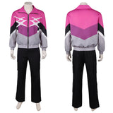 Crime 101  Cosplay Costume Ormon Pink Outfit Adult Male Halloween Carnival Costume