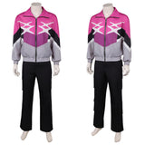 Crime 101  Cosplay Costume Ormon Pink Outfit Adult Male Halloween Carnival Costume