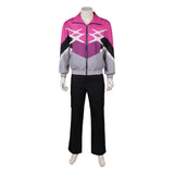 Crime 101  Cosplay Costume Ormon Pink Outfit Adult Male Halloween Carnival Costume