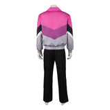 Crime 101  Cosplay Costume Ormon Pink Outfit Adult Male Halloween Carnival Costume
