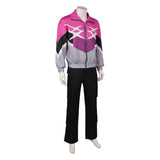 Crime 101  Cosplay Costume Ormon Pink Outfit Adult Male Halloween Carnival Costume