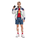 Cyberpunk Cosplay Costume Roman Carax White Coat Outfit Adult Male Halloween Carnival Costume
