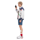 Cyberpunk Cosplay Costume Roman Carax White Coat Outfit Adult Male Halloween Carnival Costume