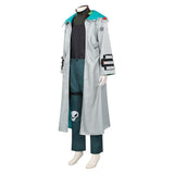 Cyberpunk Cosplay Costume Weak Kingsley Sliver Trench Coat Set Adult Male Halloween Carnival Costume