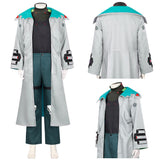 Cyberpunk Cosplay Costume Weak Kingsley Sliver Trench Coat Set Adult Male Halloween Carnival Costume