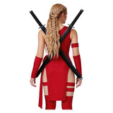 Daredevil Cosplay Costume Elektra Natchios Red Outfit Adult Female Halloween Carnival Costume