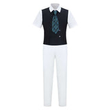 Daredevil Cosplay Costume Kingpin White Suit Adult Male Halloween Carnival Costume