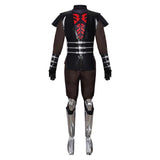 Darth Maul Cosplay Costume Black Outfit with Cape Adult Male Halloween Carnival Costume