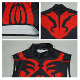 Darth Maul Cosplay Costume Black Outfit with Cape Adult Male Halloween Carnival Costume