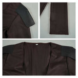 Darth Maul Cosplay Costume Black Outfit with Cape Adult Male Halloween Carnival Costume