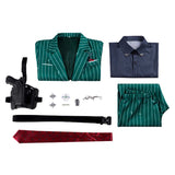 Delta Force Cosplay Costume Alonso Hudson Green Suit Adult Male Halloween Carnival Costume