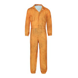 Delta Force Cosplay Costume Warden Weyron Orange Jumpsuit Adult Male Halloween Carnival Costume