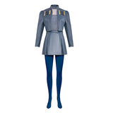 Descendants Cosplay Costume Chloe Charming Gray Outfit Adult Female Halloween Carnival Costume