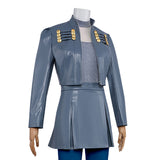 Descendants Cosplay Costume Chloe Charming Gray Outfit Adult Female Halloween Carnival Costume