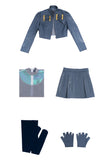 Descendants Cosplay Costume Chloe Charming Gray Outfit Adult Female Halloween Carnival Costume