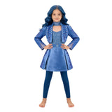 Descendants Cosplay Costume Chloe Kids Children Blue Dress Halloween Carnival Costume