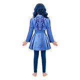 Descendants Cosplay Costume Chloe Kids Children Blue Dress Halloween Carnival Costume