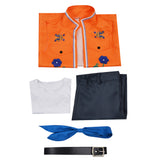 Descendants Cosplay Costume Luis Madrigal Cosplay Kids Children Orange Outfit Halloween Carnival Costume