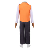 Descendants Cosplay Costume Luis Madrigal Orange Outfit Kids Children Halloween Carnival Costume