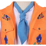 Descendants Cosplay Costume Luis Madrigal Orange Outfit Kids Children Halloween Carnival Costume