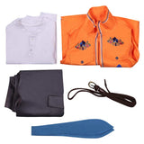 Descendants Cosplay Costume Luis Madrigal Orange Outfit Kids Children Halloween Carnival Costume