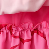 Descendants Cosplay Costume Pink Kids Children Pink Dress Halloween Carnival Costume