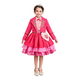 Descendants Cosplay Costume Pink Kids Children Pink Dress Halloween Carnival Costume