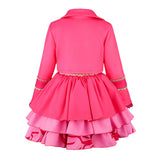 Descendants Cosplay Costume Pink Kids Children Pink Dress Halloween Carnival Costume