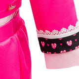 Descendants Cosplay Costume Pink Kids Children Pink Pantsuit Halloween Carnival Costume