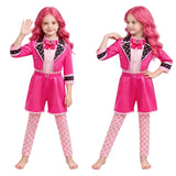Descendants Cosplay Costume Pink Kids Children Pink Shorts Set Halloween Carnival Costume