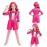 Descendants Cosplay Costume Pink Kids Children Pink Shorts Set Halloween Carnival Costume