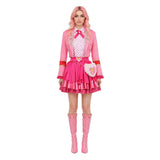 Descendants Cosplay Costume Pink Pink Outfit Adult Female Halloween Carnival Costume