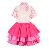 Descendants Cosplay Costume Pink Pink Outfit Adult Female Halloween Carnival Costume