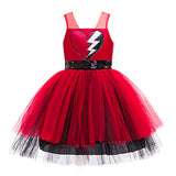 Descendants Cosplay Costume Red Kids Children Red Dress Halloween Carnival Costume