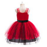 Descendants Cosplay Costume Red Kids Children Red Dress Halloween Carnival Costume
