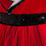 Descendants Cosplay Costume Red Kids Children Red Dress Halloween Carnival Costume