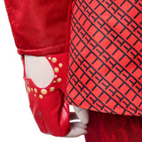 Descendants Cosplay Costume Red Women Red Leather Suit Adult Female Halloween Carnival Costume