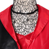 Descendants Cosplay Costume Red Women Red Leather Suit Adult Female Halloween Carnival Costume