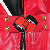 Descendants Cosplay Costume Red Women Red Leather Suit Adult Female Halloween Carnival Costume
