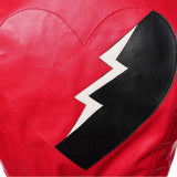 Descendants Cosplay Costume Red Women Red Leather Suit Adult Female Halloween Carnival Costume