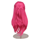 Descendants Pink Cosplay Wig Heat Resistant Synthetic Hair Carnival Halloween Party Props