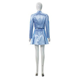Descendants: Wicked Wonderland Cosplay Costume Blue Blue Printed Set Adult Female Halloween Carnival Costume