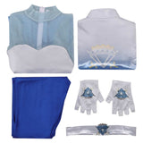 Descendants: Wicked Wonderland Cosplay Costume Chloe Blue Outfit Adult Female Halloween Carnival Costume
