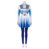 Descendants: Wicked Wonderland Cosplay Costume Chloe Blue Outfit Adult Female Halloween Carnival Costume