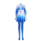 Descendants: Wicked Wonderland Cosplay Costume Chloe Blue Outfit Adult Female Halloween Carnival Costume