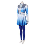 Descendants: Wicked Wonderland Cosplay Costume Chloe Blue Outfit Adult Female Halloween Carnival Costume